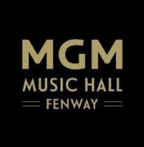 MGM Music Hall Fenway logo in gold text on a black background