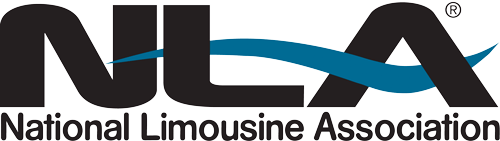 NLA National Limousine Association logo in black and blue