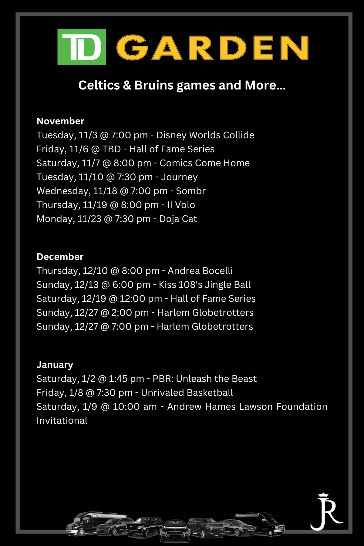 TD Garden Events
