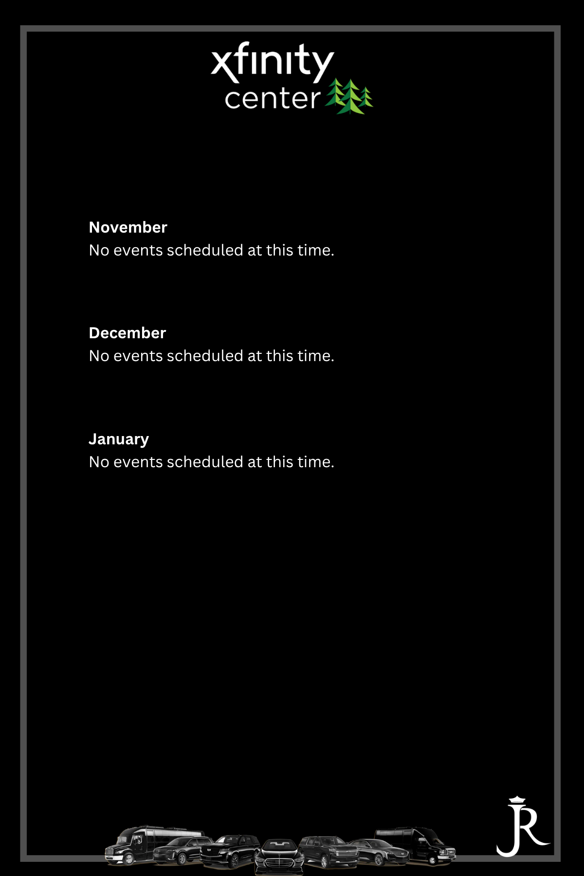 xfinity center events