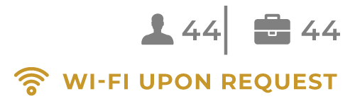 44-guest, 44-suitcase icon with Wi‑Fi symbol and “Wi‑Fi upon request” text