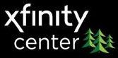 Xfinity Center logo in white and green on a black background