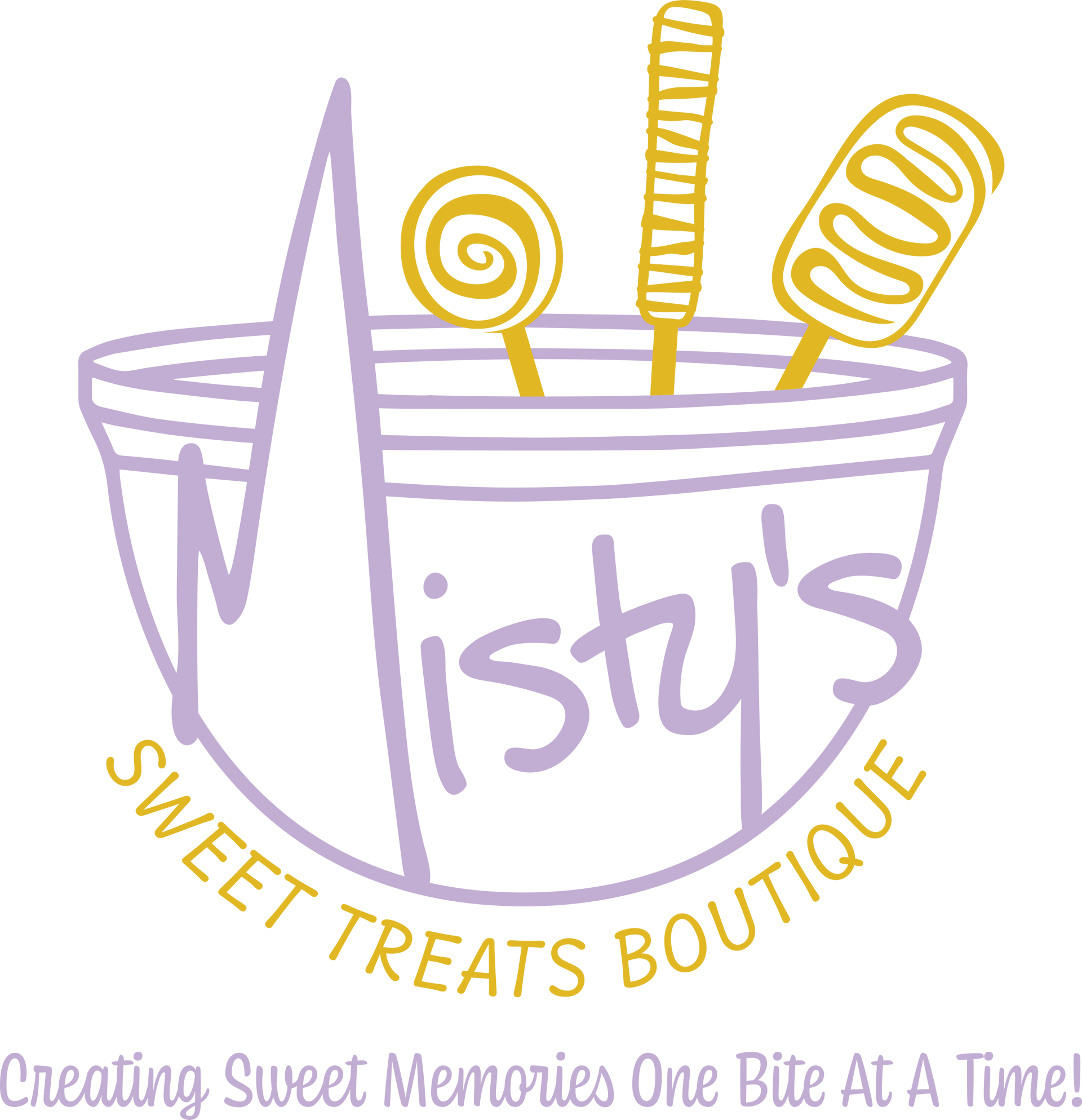 A logo for misty 's sweet treats boutique
