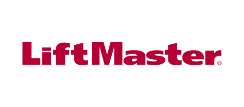 LiftMaster logo in red text on a white background