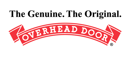 Overhead Door logo with the slogan “The Genuine. The Original.” in red and black