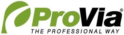 ProVia logo with green leaf icon and green “ProVia” text above “THE PROFESSIONAL WAY” tagline