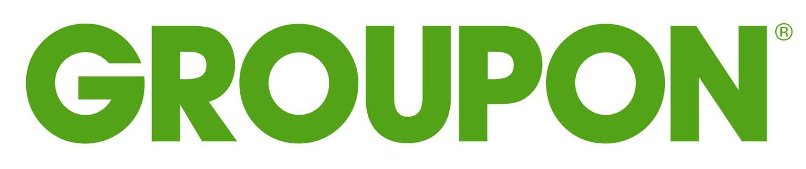 A green groupon logo on a white background