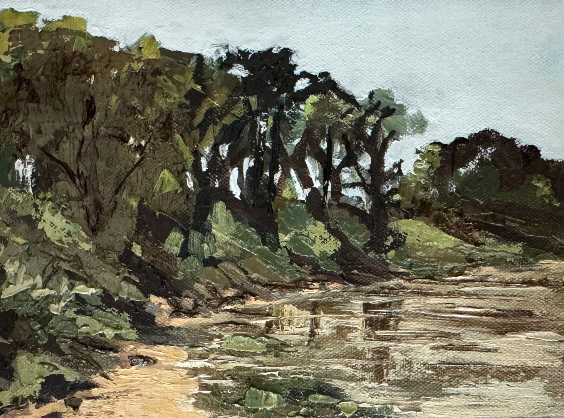 oil on canvas, 19.4 14.5cm, framed
