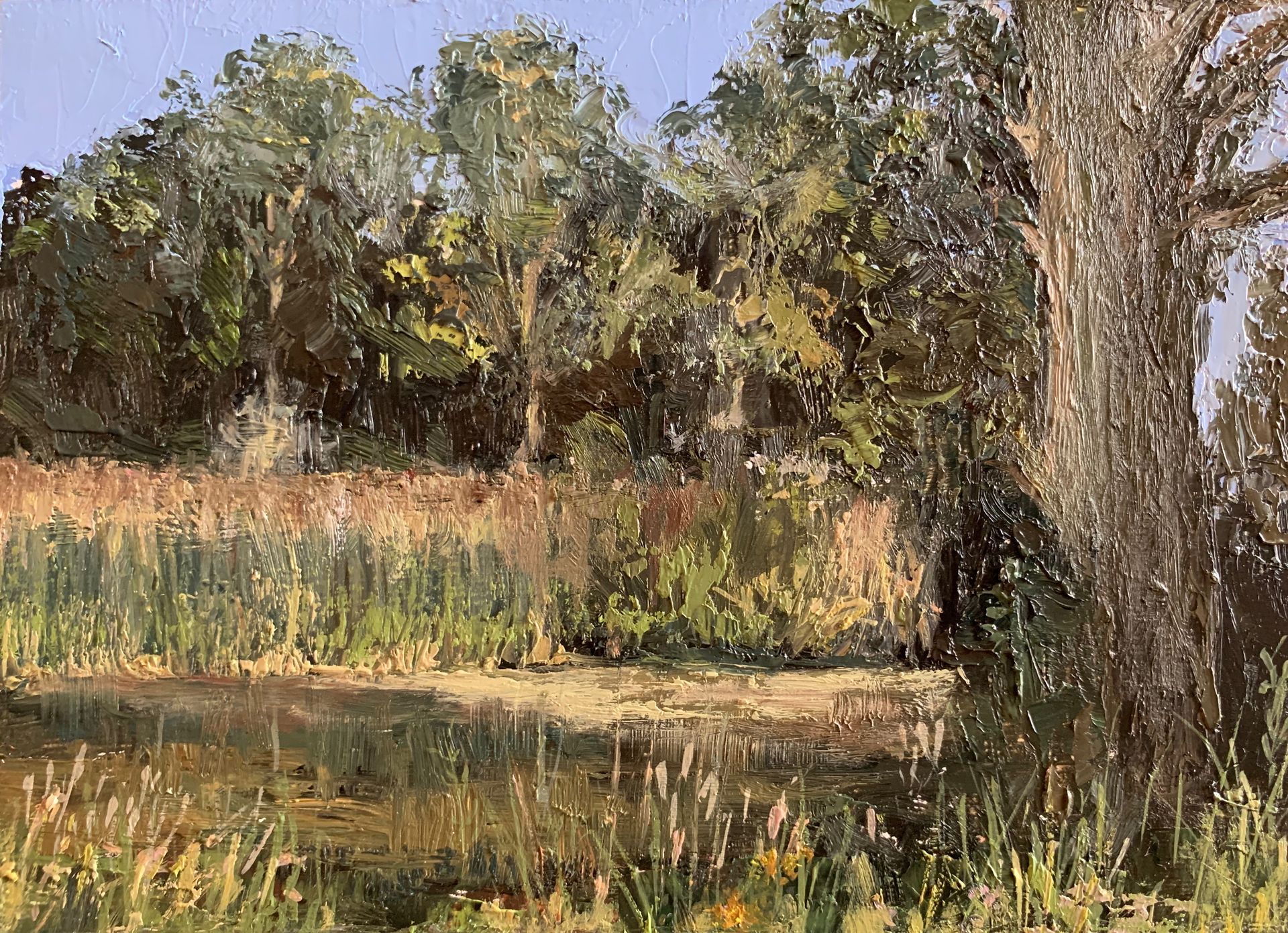 SOLD oil on board, 17 x 12cm, framed