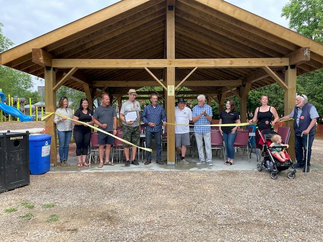 Opening ceremony for the Pavilion at the Eugenia Community Park.