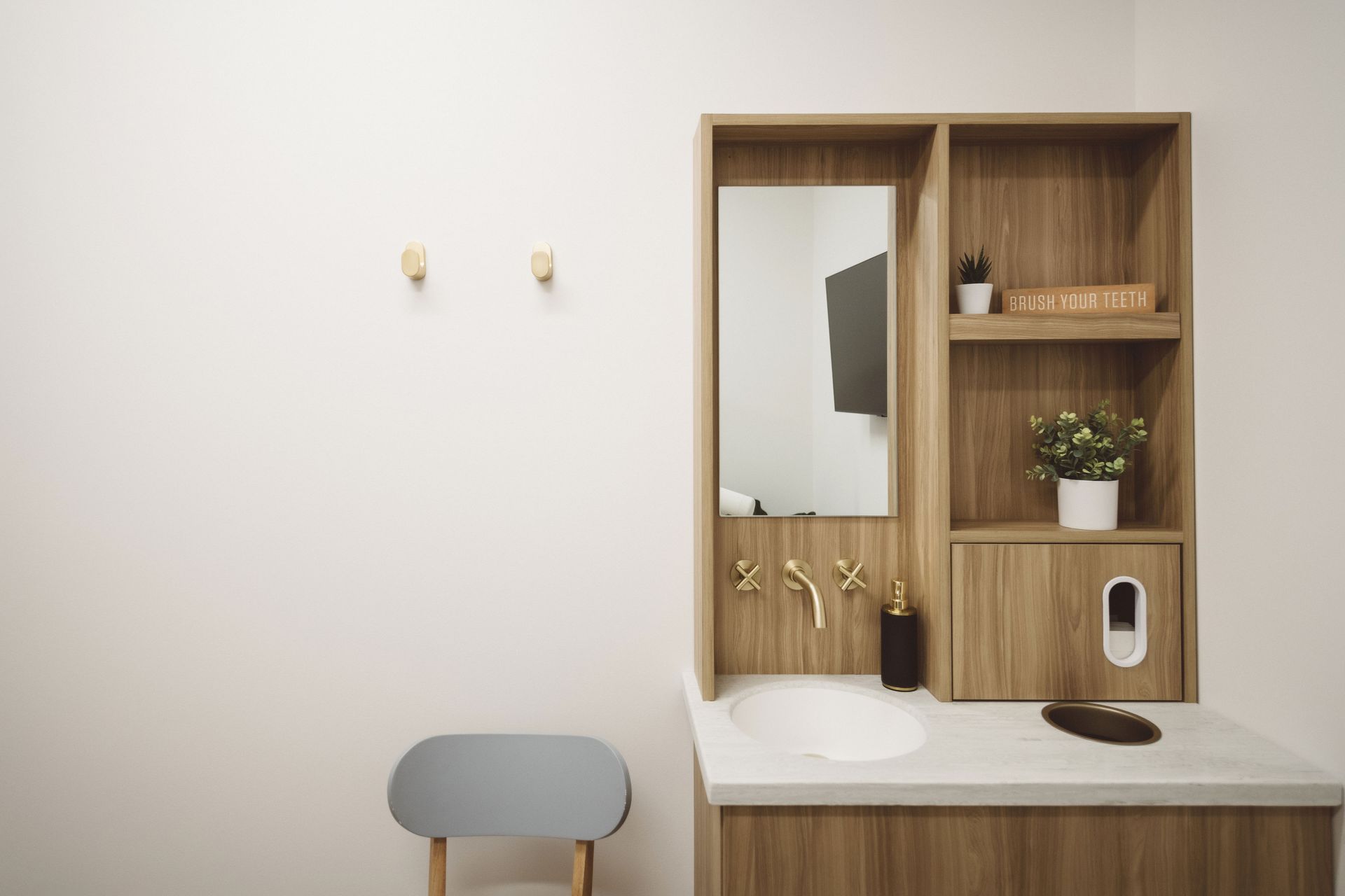 embrey dental office hand washing station