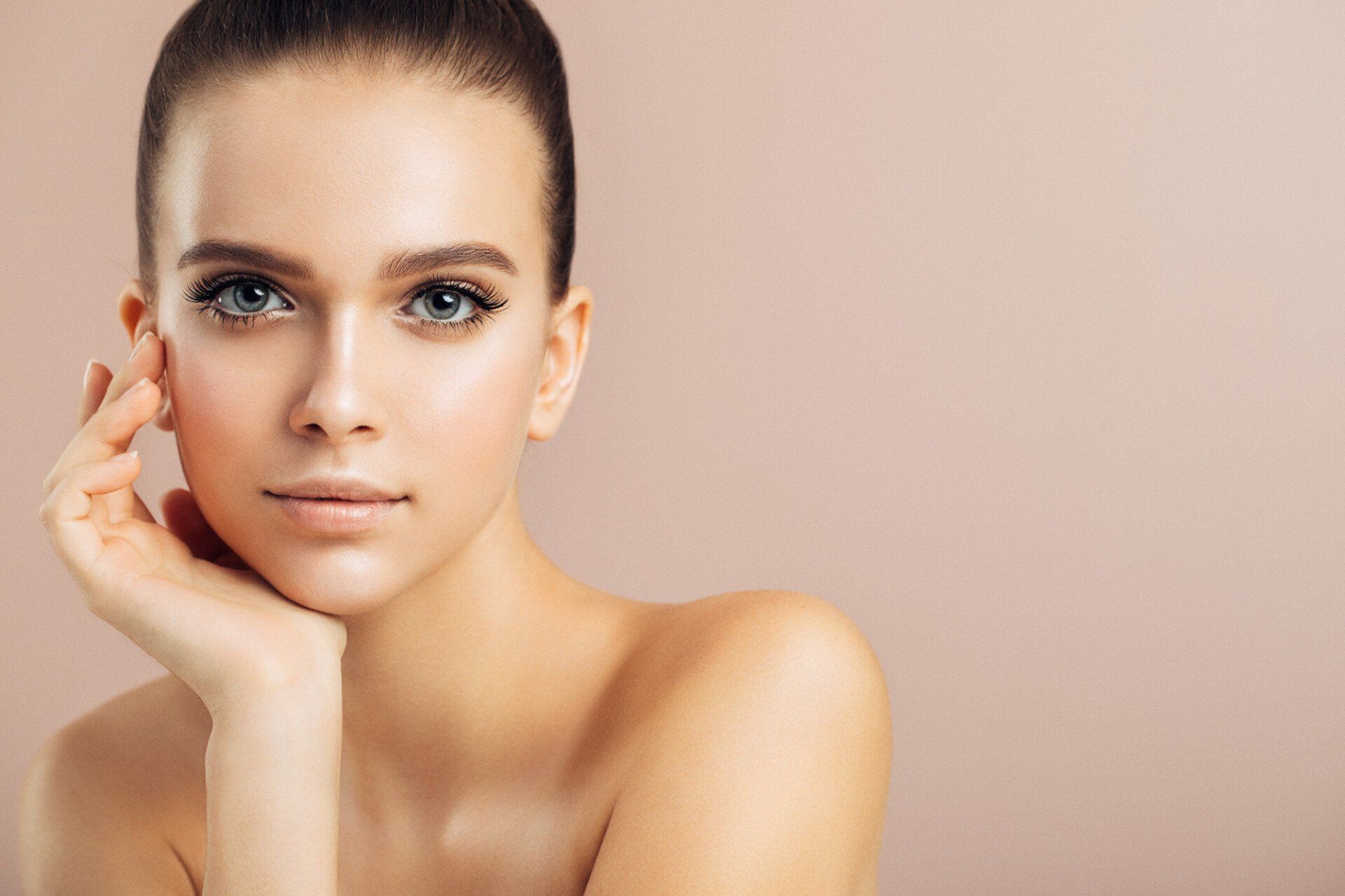 young woman model posing