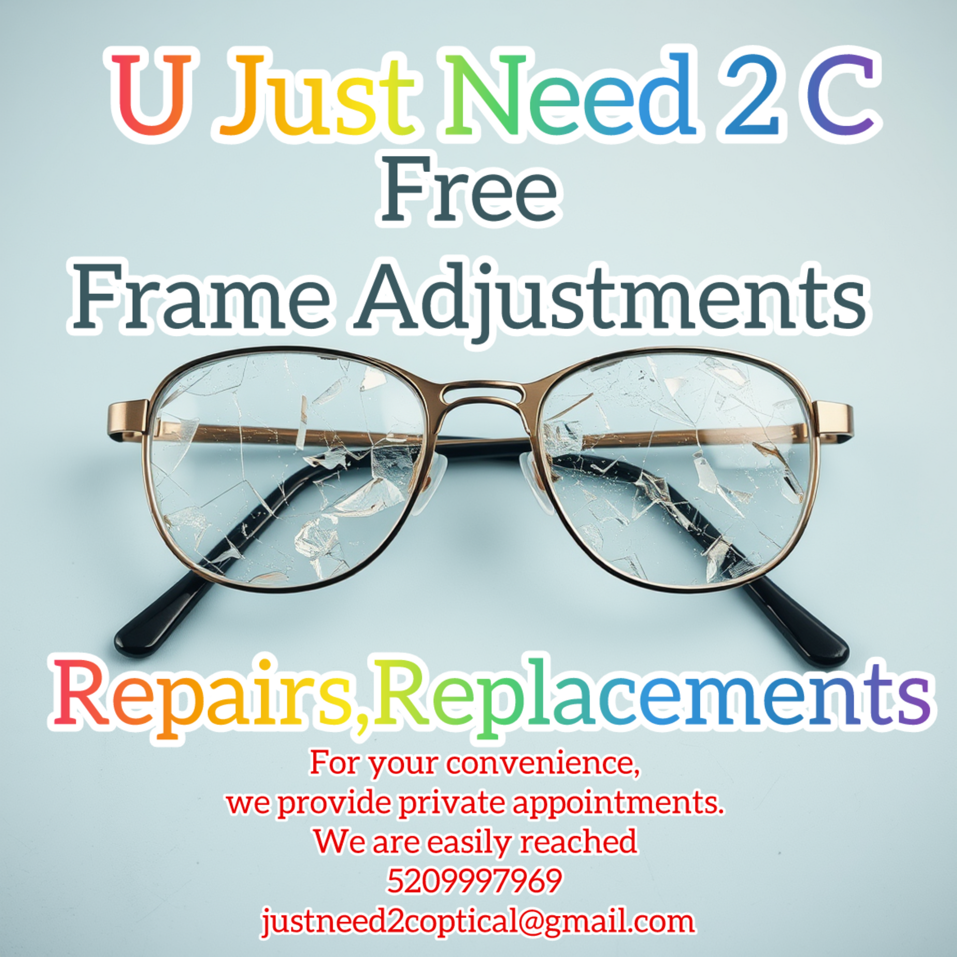 Schedule You Appointment 
M-S
 9AM-4PM
 Close on Sunday 