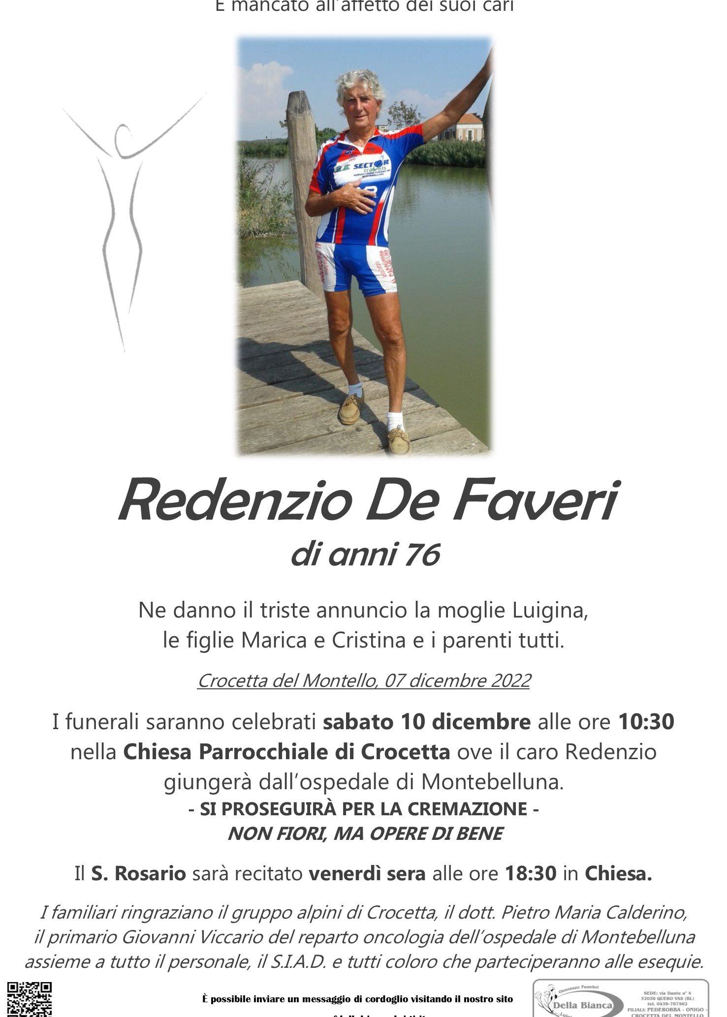 De Faveri Redenzio