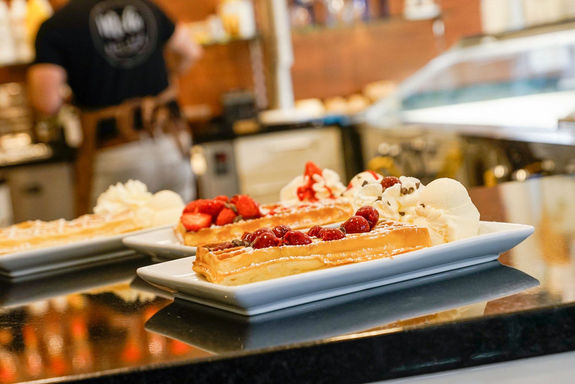 Waffelimpressionen Eiscafé Mola