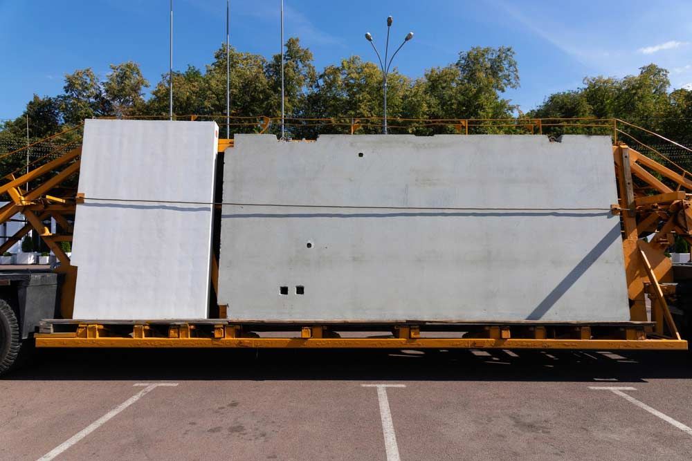 The Concrete Wall Panel Is Loaded In The Truck And Prepared For Delivery — Ingham Concrete–Icon in Cardwell, QLD
