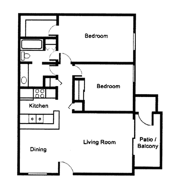 2 Bed | 1 Bath