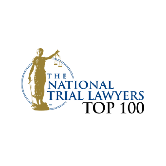 A logo for the national trial lawyers top 100