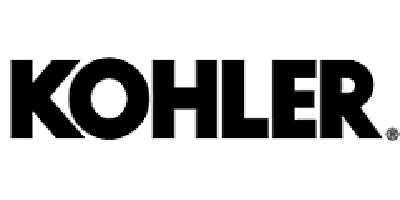 The kohler logo is black and white on a white background.