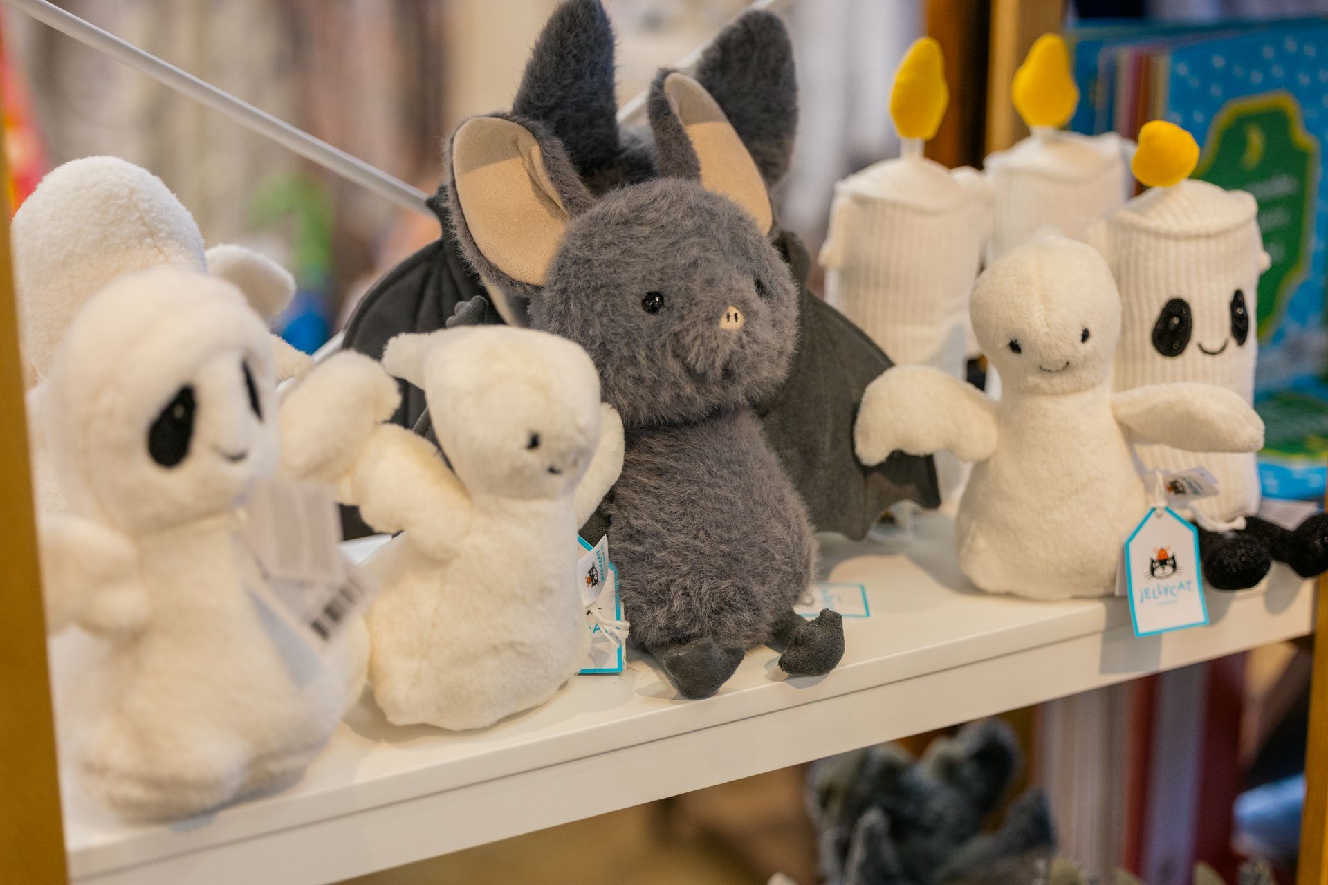 Jellycat plush toys on display at The Shoppes in Middlebury, CT.