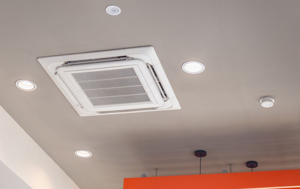 A Duct Air Conditioner In The Ceiling of A Room — Revive Air Conditioning in Campbelltown, NSW