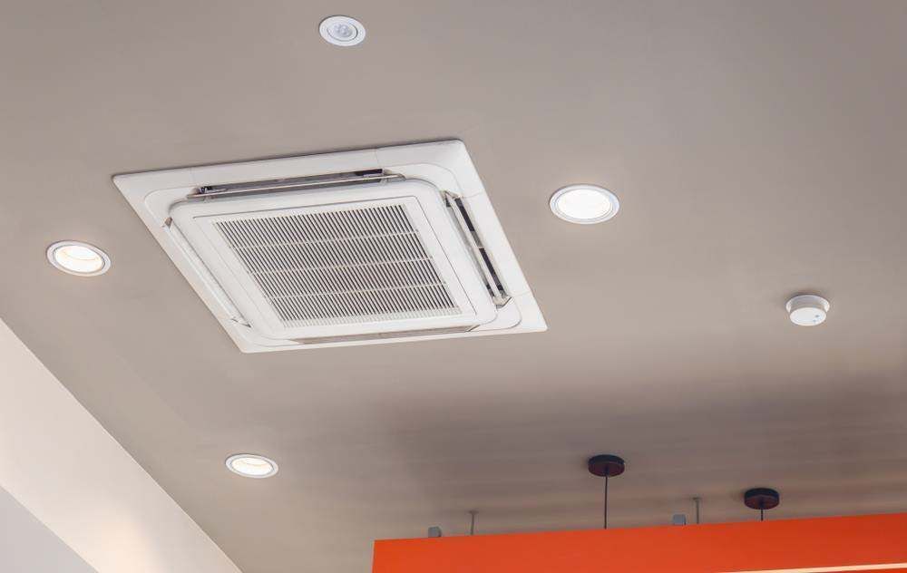 Ducted Air Conditioning Unit In A Ceiling