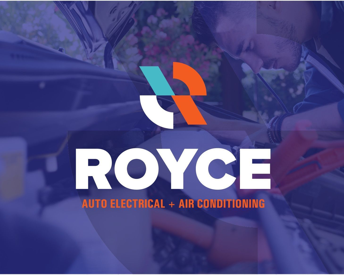 A logo for Royce Auto Electrical and Air Conditioning