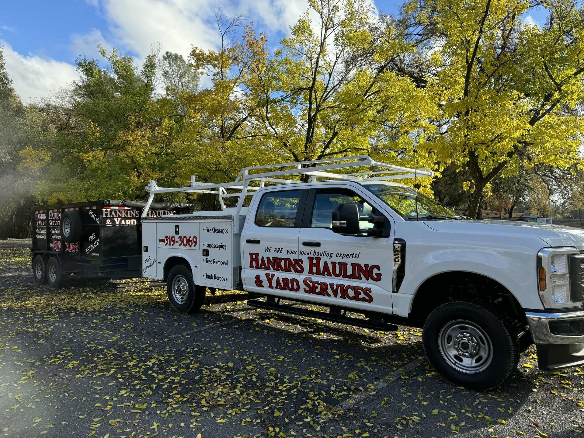 White truck with