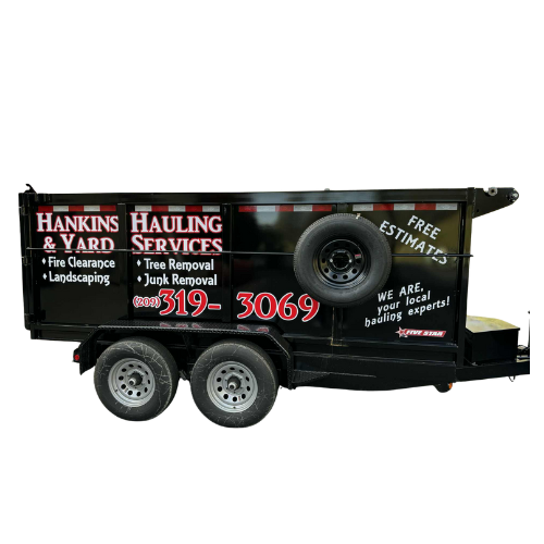 Black trailer with 