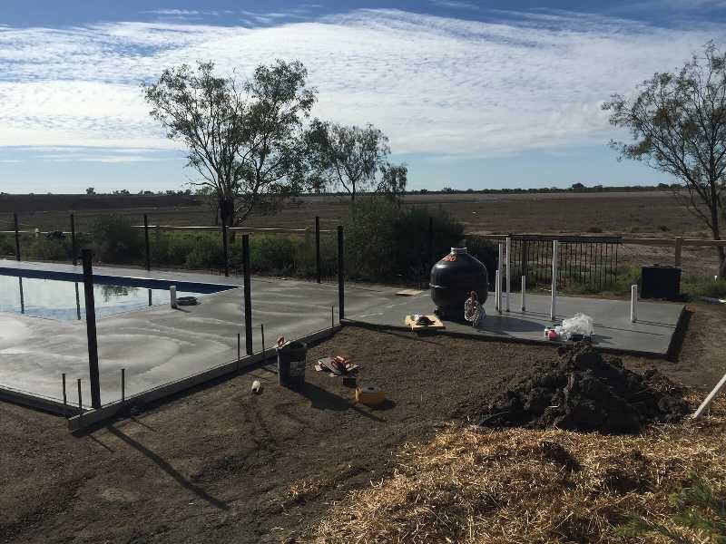 Newly Installed Glass Pool Fence — Pool and Landscaping in Dubbo, NSW