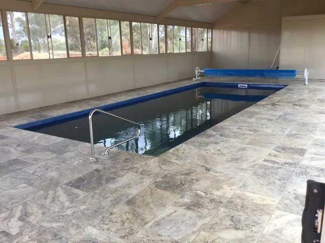 Swimming Pool Under Cover — Pool and Landscaping in Dubbo, NSW