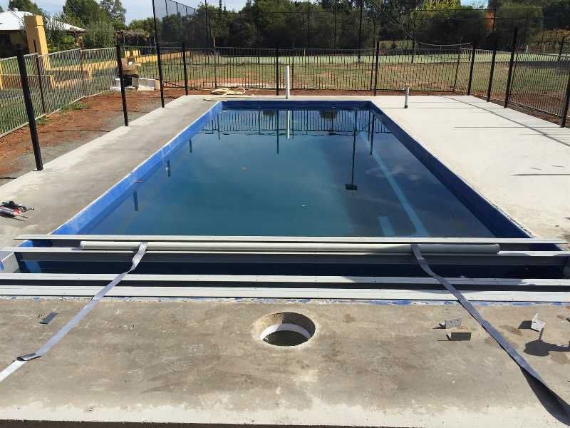 Pool Installation in Progress — Pool and Landscaping in Dubbo, NSW