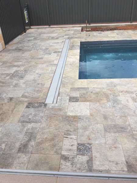 Tiled Pool With Cover — Pool and Landscaping in Dubbo, NSW