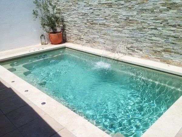 Small Pool With Water Feature — Pool and Landscaping in Dubbo, NSW