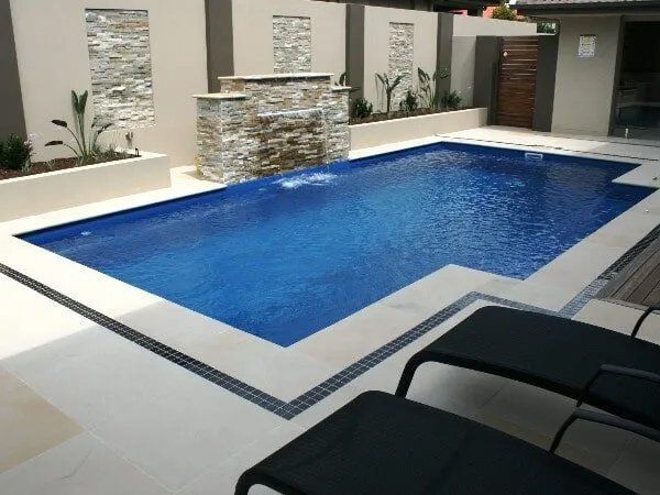 Outdoor Pool with Waterfall Feature — Inground Pools in Dubbo NSW