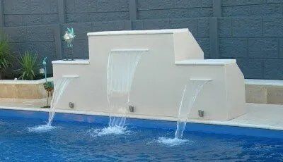Pool with Water Feature — Pool and Landscaping in Dubbo, NSW