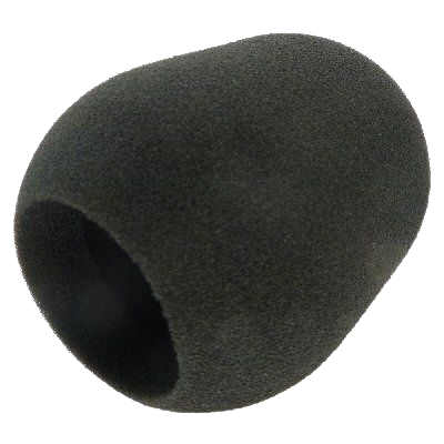 Slider image of a black coloured foam windshield for a Neumann microphone Click on image to see more of similar