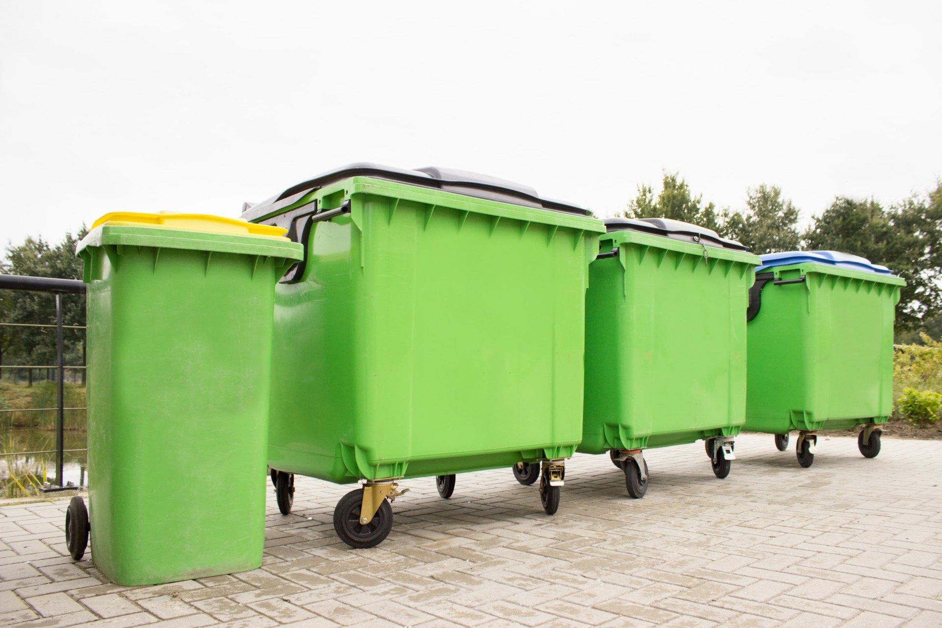 trash bins