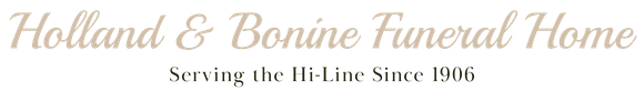 The logo for sample funeral home is shown on a white background.
