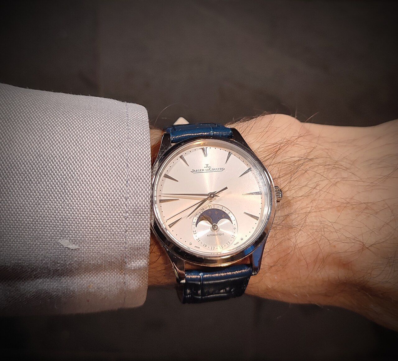 Jaeger-LeCoultre Master Ultra Thin Moon ref. Q1258420 moon phase dial