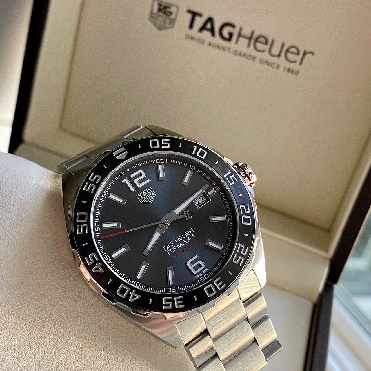 TAG Heuer Formula 1 Calibre 5 Automatic, reference WAZ2011.BA0842, steel sports watch