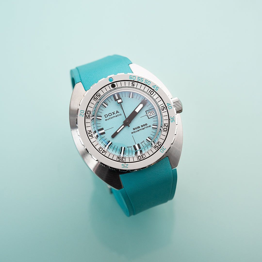 Doxa SUB 300 Professional orange dial lifestyle shot