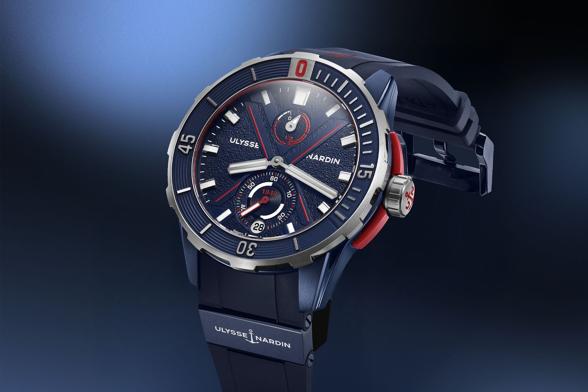 Ulysse Nardin Diver Hammerhead Shark 2025 blue PVD titanium 44mm