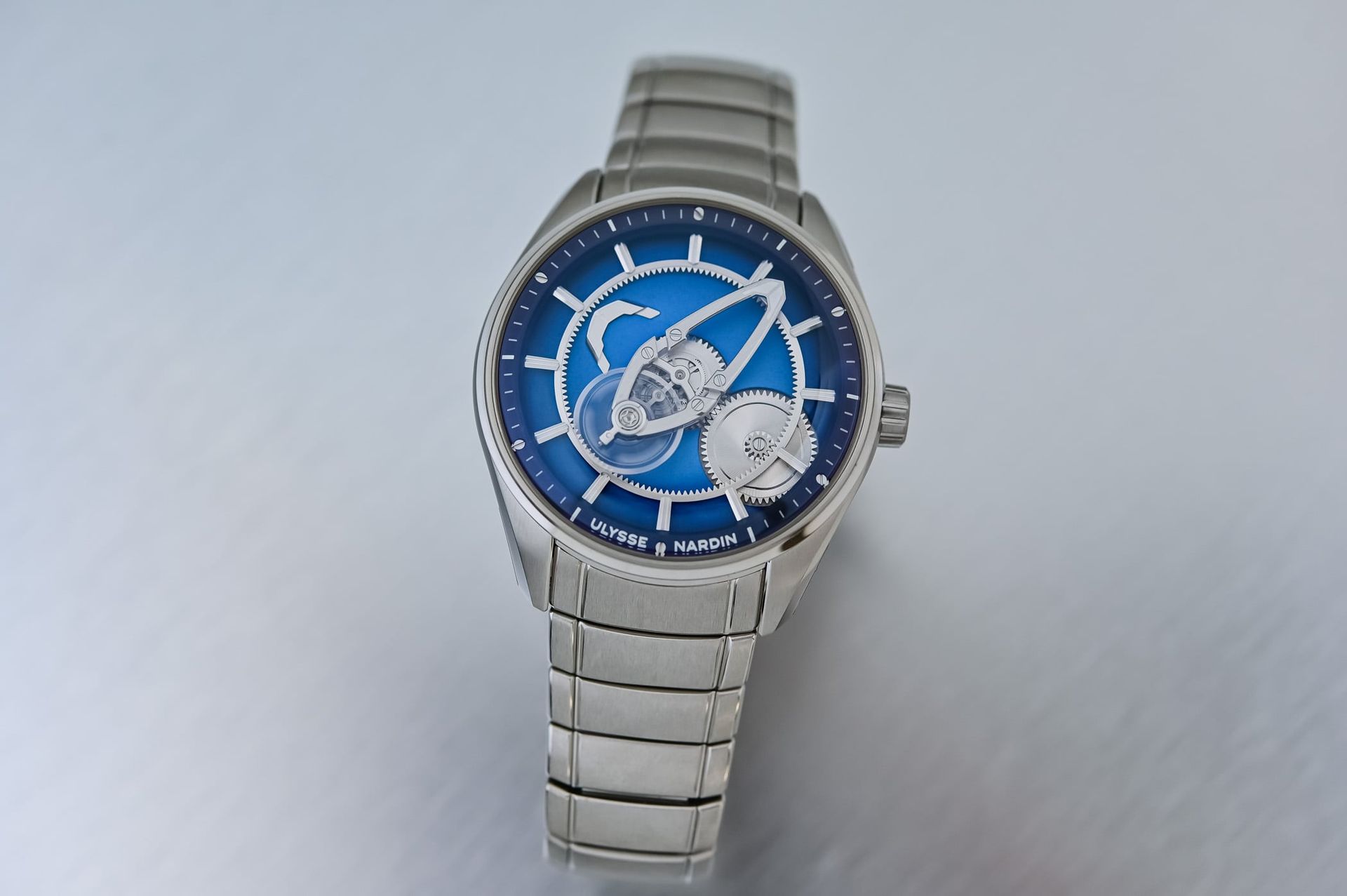 Ulysse Nardin Freak X Second Generation 2026 blue gradient dial on integrated bracelet