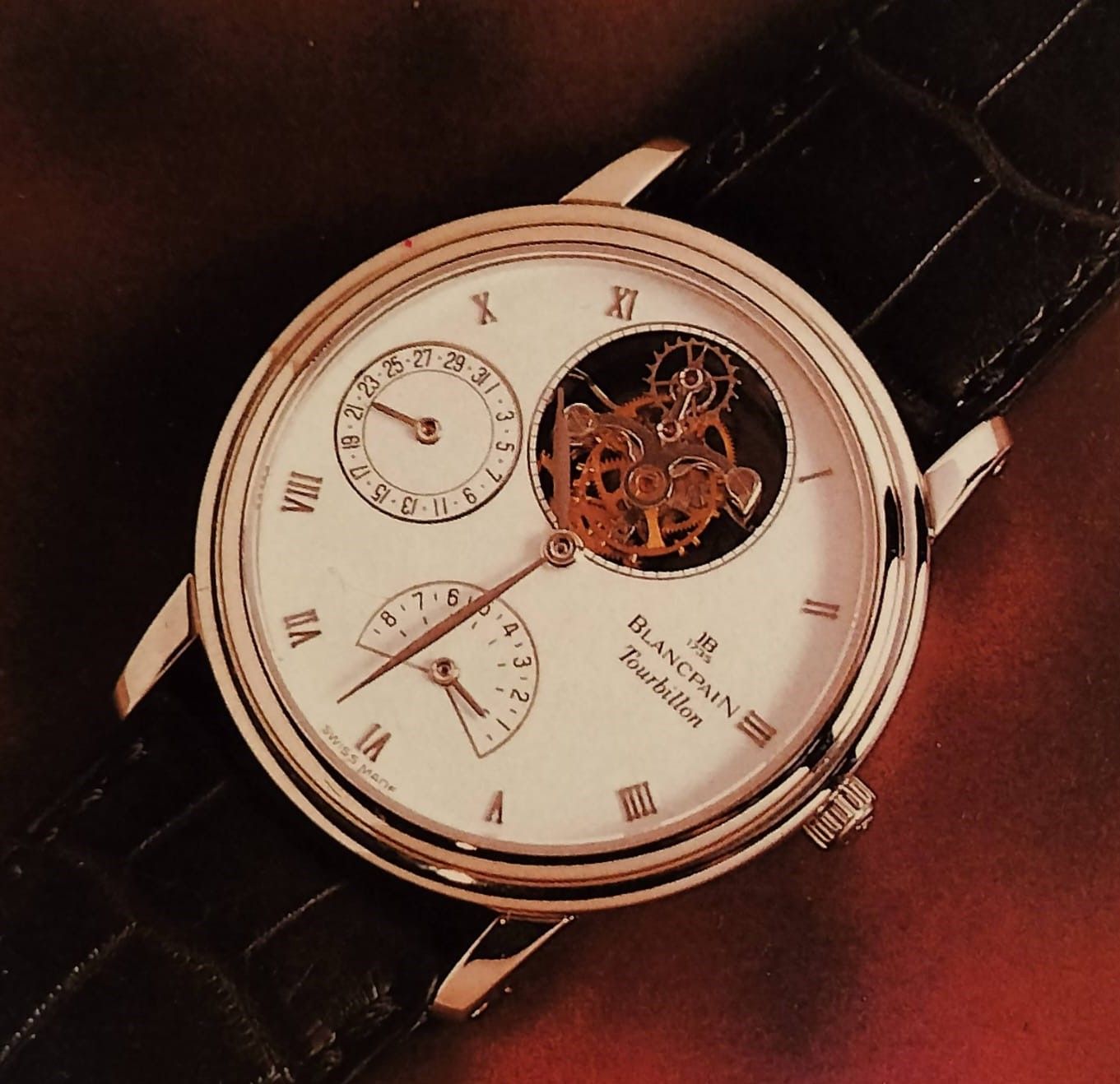 Blancpain tourbillon with eight-day power reserve, late 1980s