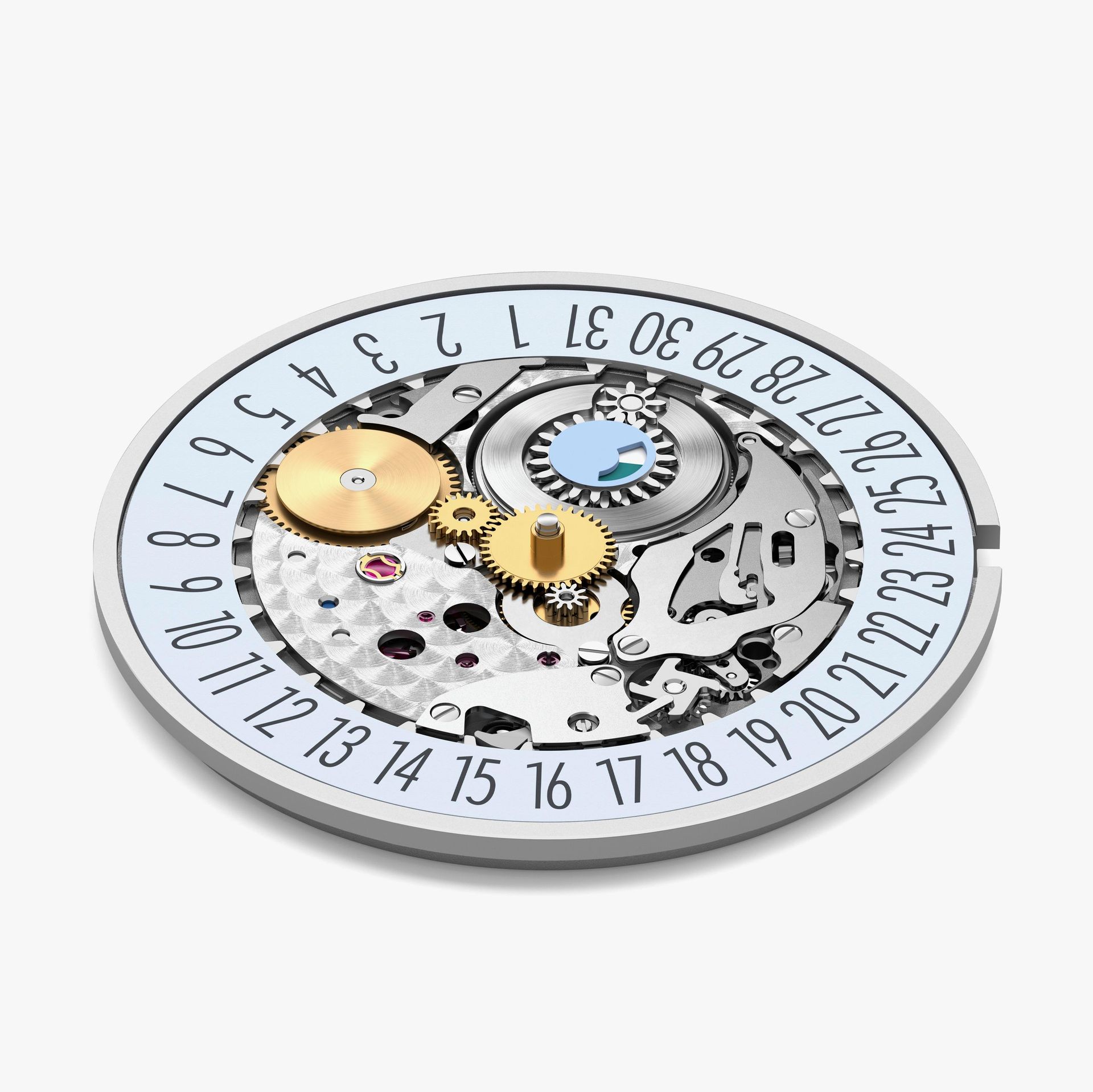 Nomos DUW 4701 hand-wound movement in the Metro Date Power Reserve