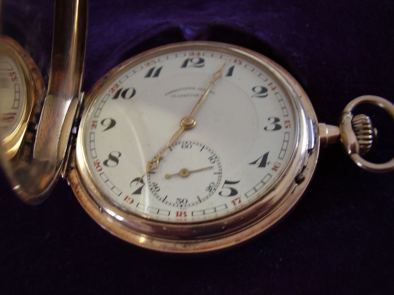 Golden pocket watch from Glasütte, A. Lange & Söhne