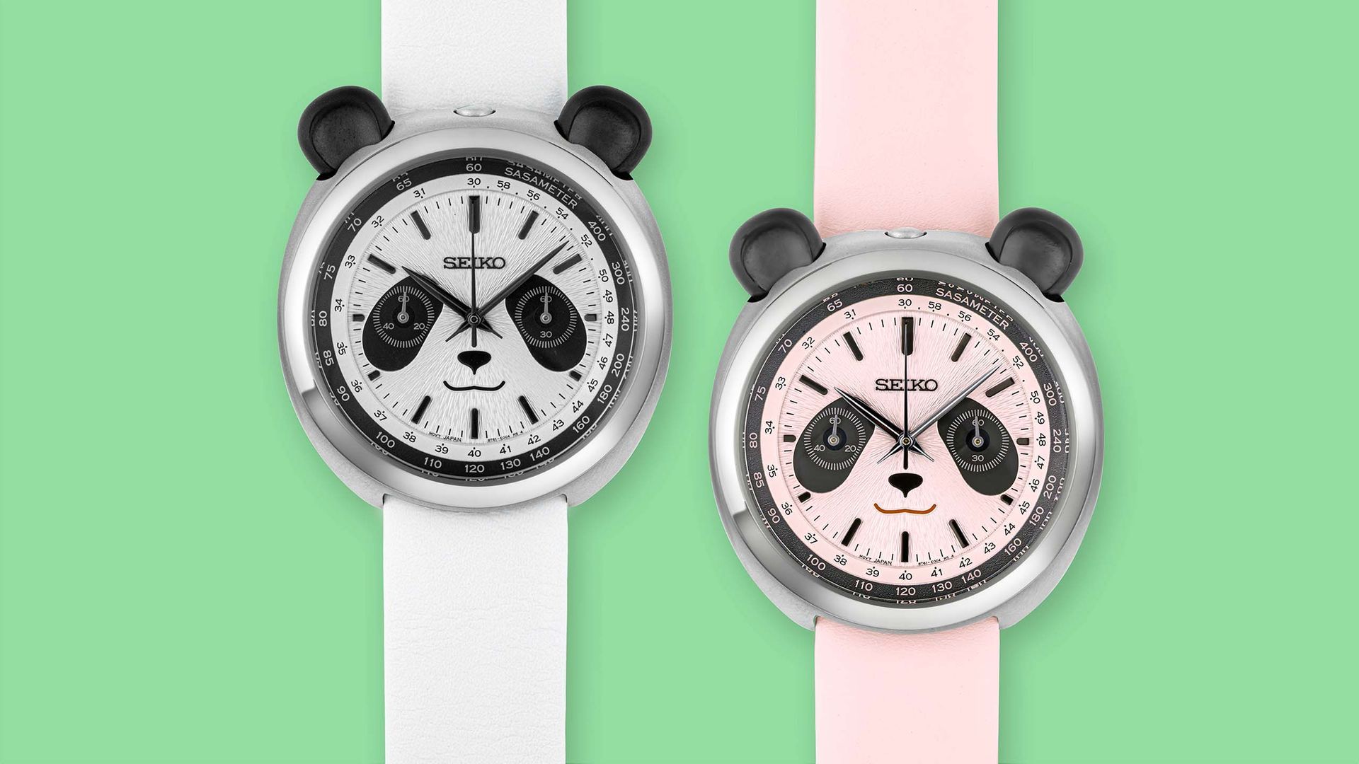 Seiko Power Design Project panda chronograph HHK001 and HHK002