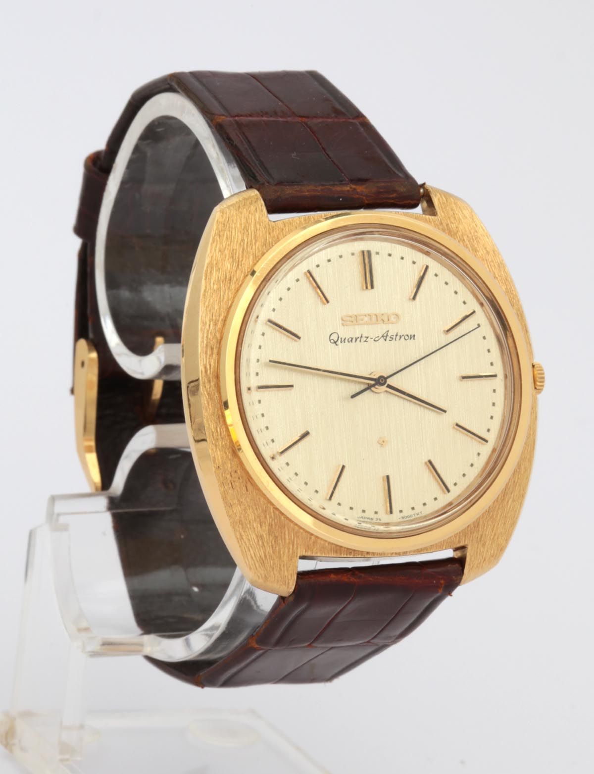 Seiko Astron 35SQ — world's first commercial quartz wristwatch, 1969