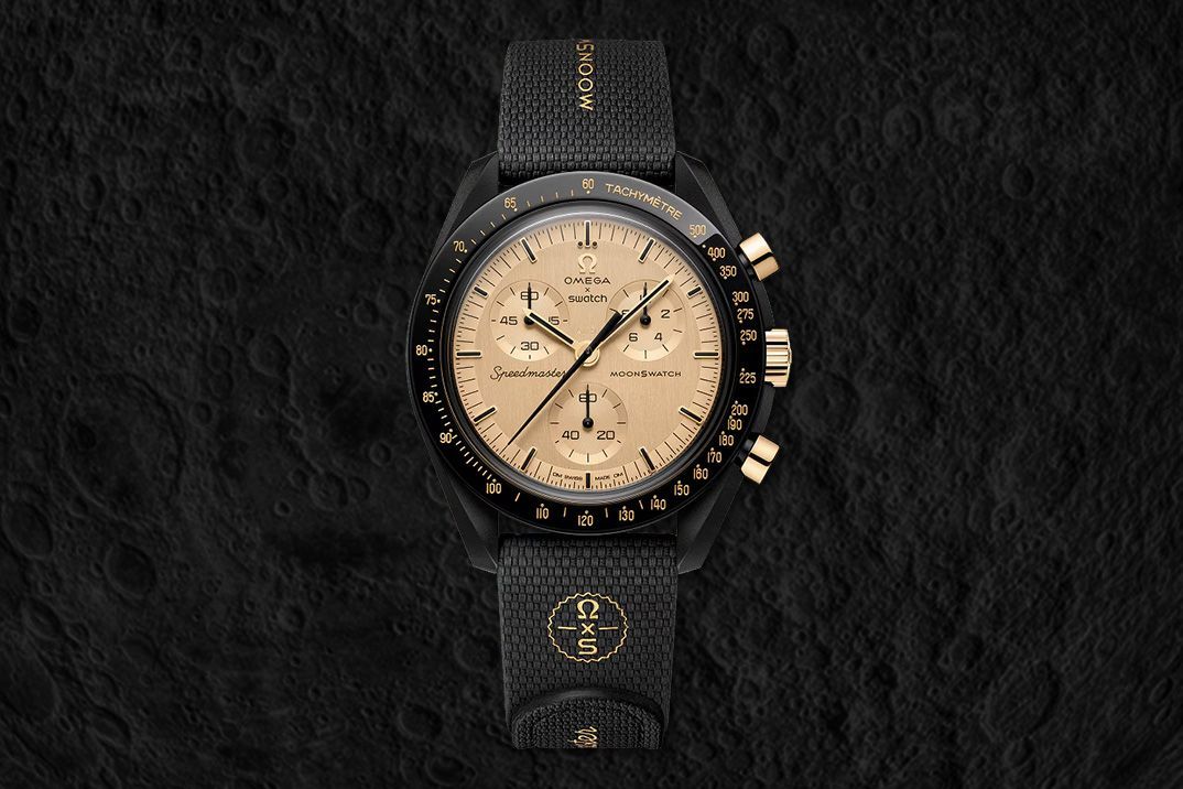 MoonSwatch Mission to the Moon 1969: Real Omega Moonshine Gold, Limited to 1,969